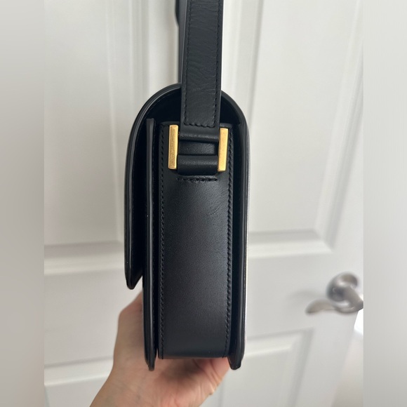 Saint Laurent Tweed Houndstooth Medium Solferino in Black - Picture 5 of 16